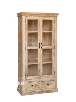 Drewniana witryna z szufladami Milford 90 cm | Meble Rustykalne
