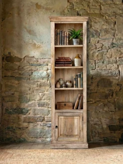 Drewniana biblioteczka Milford 65 cm z mango | Meble Rustykalne