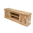 długa komoda pod telewizor 180cm styl boho bok mebla lite drewno