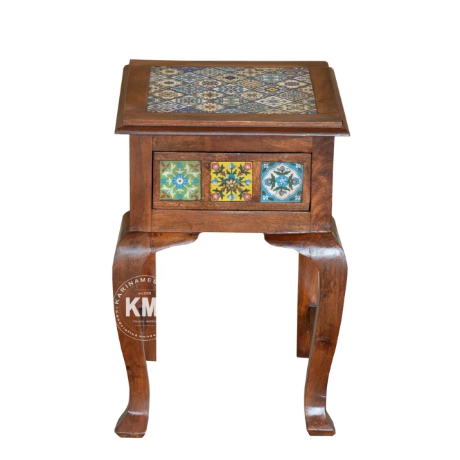 blat ceramiczny mozaika stolik kawowy boho