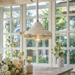 Lampa Wisząca Metalowa Rustykalna 33 cm | Vintage Nad Wyspę