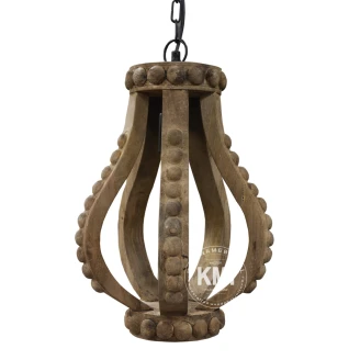 elegancka lampa drewniana postaerzana