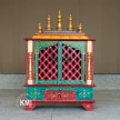 indyjska szafka pooja mandir 60cm zamykana ażurowe drzwiczki