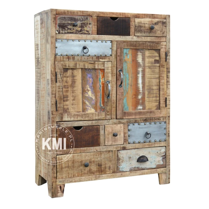 meble drewniane | wysoka komoda Lost in Time M-1015LIT