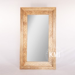 Lustro Rzeźbione Zoya 150x90 cm | Meble Indyjskie  z Drewna Mango