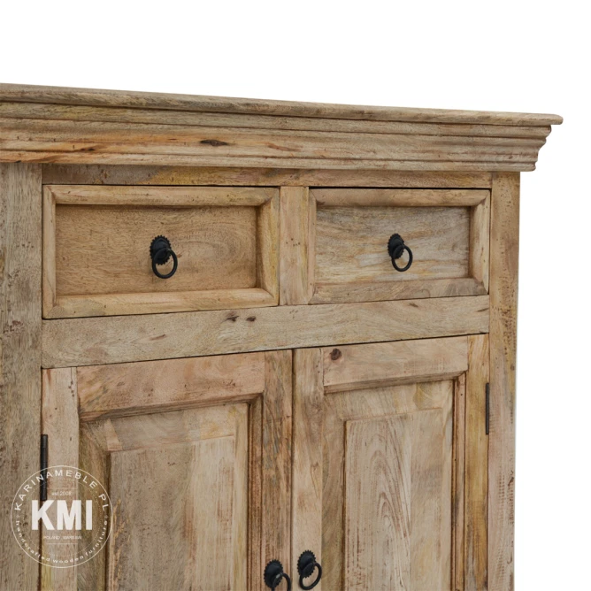 drewniana komoda 96cm meble rustykalne do salonu Milford
