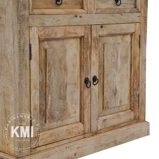 detal metalowych uchwyt rustykalne komody Milford 96 cm