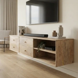 Wisząca Szafka RTV Mango 173 cm | Nowoczesne Meble Drewniane
