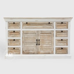 Drewniana komoda z szufladami 150 cm | Meble Hampton z mango