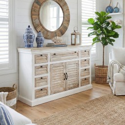 Drewniana komoda z szufladami 150 cm | Meble Hampton z mango