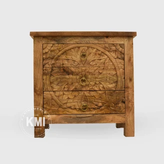 front komody indyjskiej z trojwymiarowa rzezba mandala