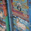 bogata ornamentyka ręcznie malowanego panelu orientalnego