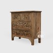 rzezbiona komoda indyjska profil boczny meble orientalne do salonu