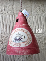 industrialna lampa  "Loft Colors" M-4210 czerwona