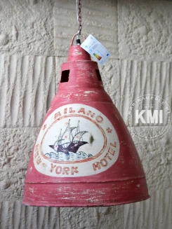 industrialna lampa  Loft Colors M-4210 czerwona