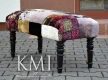 meble w stylu bistro | ławka patchwork LD-229
