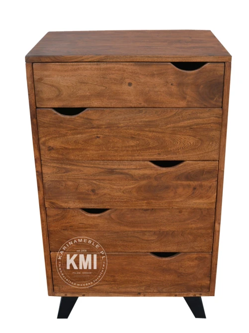 meble z akacji indyjskiej | komoda Organic Loft light walnut