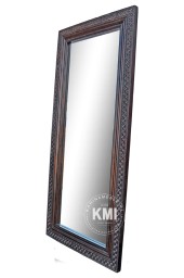Indyjskie lustro rzeźbione 80×173 cm | meble indyjskie, drewniane, orientalne