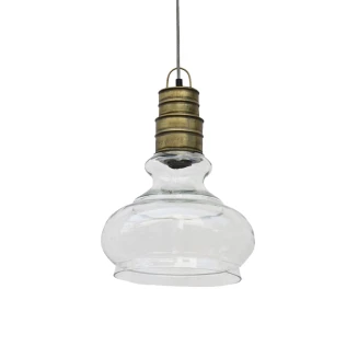 industrialna lampa szkło mosiądz