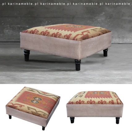 podnóżek pufa "JAIPUR"  boho vintage