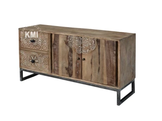 meble industrialne | niska komoda -szafka rtv vintage loft
