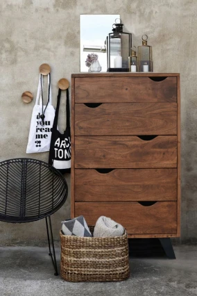 Komoda z szufladami Organic Loft – meble loftowe drewniane