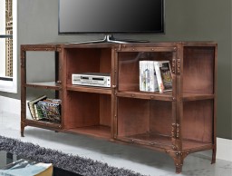 meble industrialne metalowa szafka rtv  Copper