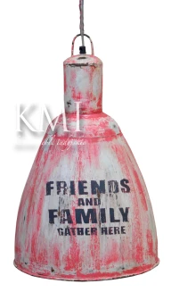 industrialna lampa  Loft Colors czerwona