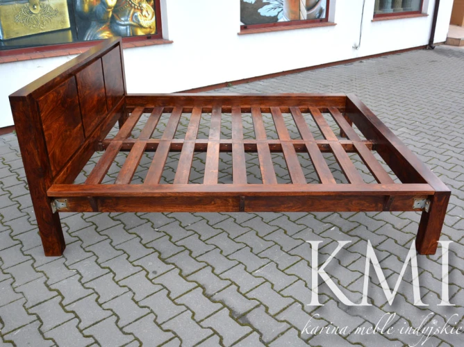 karina meble indyjskie - kolonialny łóżko z litego drewna palisander