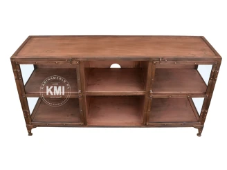 unikatowa metalowa szafka rtv w stylu loft Copper
