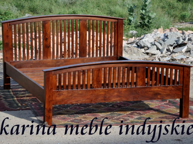 karina meble indyjskie - kolonialny łóżko