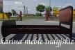 widok boczny drewnianego łóżko z palisandru