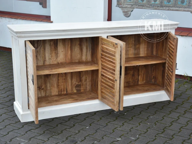meble do saypialni | żaluzjowa komoda vintage