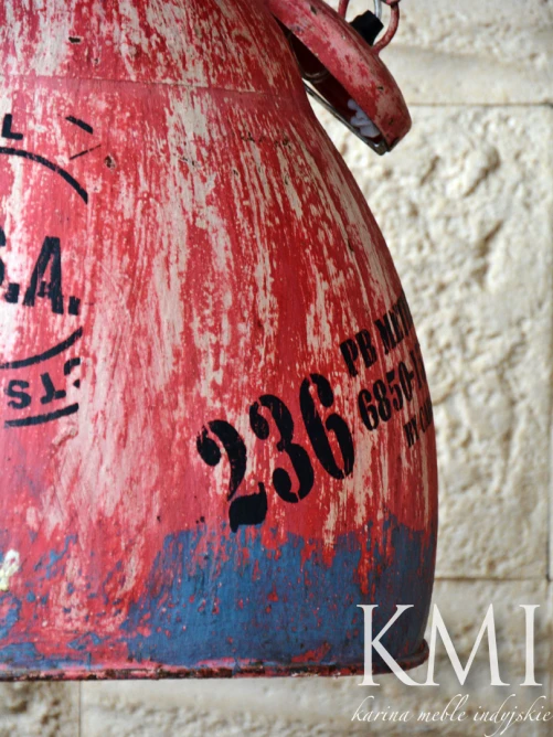 meble loftowe | industrialna lampa loft colors M-4209 red vintage style
