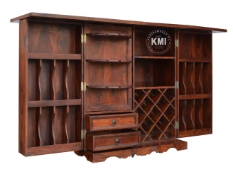 meble z Indii | indyjski bar z palisandru brown