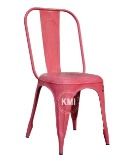 krzesło loftowe metalowe Tolix Pink