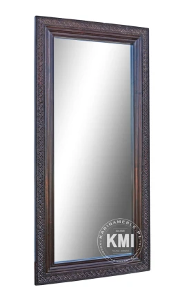 Indyjskie lustro rzeźbione 80×173 cm | meble indyjskie, drewniane, orientalne