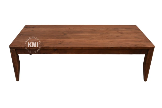 meble indyjskie | duży stolik kawowy 140 cm lite drewno akacja brown