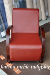 meble kolonialne - fotel LD-984 brąz