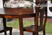 meble kolonialne - stół owalny indyjskie z drewna