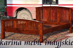 drewniane łóżko 160 x200 palisander