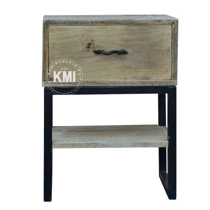 meble designerskie | szafka loftowa industrialna drewno i metal