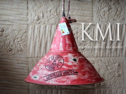 industrialna lampa XL "Loft Colors" M-3436 czerwona