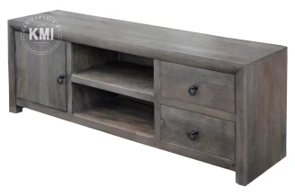 meble loftowe | szara szafka rtv Smoke Grey