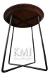 stolik na metalowych nogach LHAT013LB