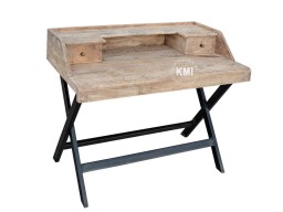 meble loftowe biurko Eliot drewno mango metal