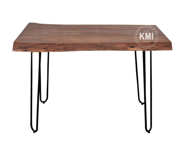 meble designerskie |  stół na metalowych nogach Live 145 cm akacja indyjska