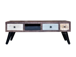 Stolik Kawowy Ława Loft Enjoy Drewno Mango Meble Industrialne