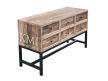 meble industrialne | konsola z litego drewna mango H-501