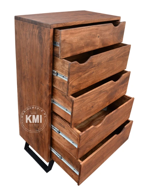 meble drewniane | komoda Organic Loft light walnut